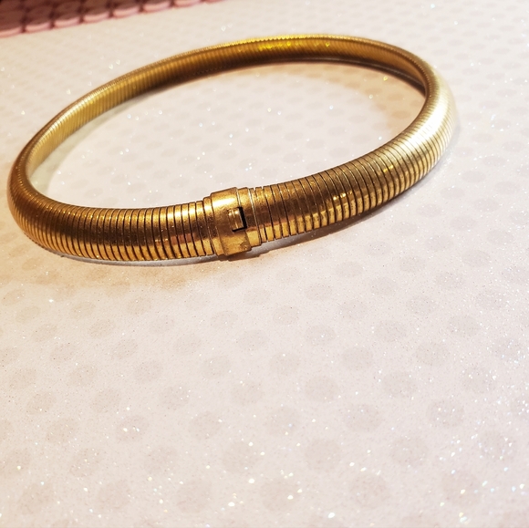 Vintage Retro Gold tone Choker Necklace - Picture 2 of 6